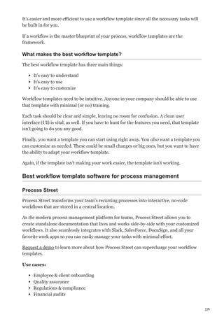 Every Workflow Template Youll Ever Need | PDF