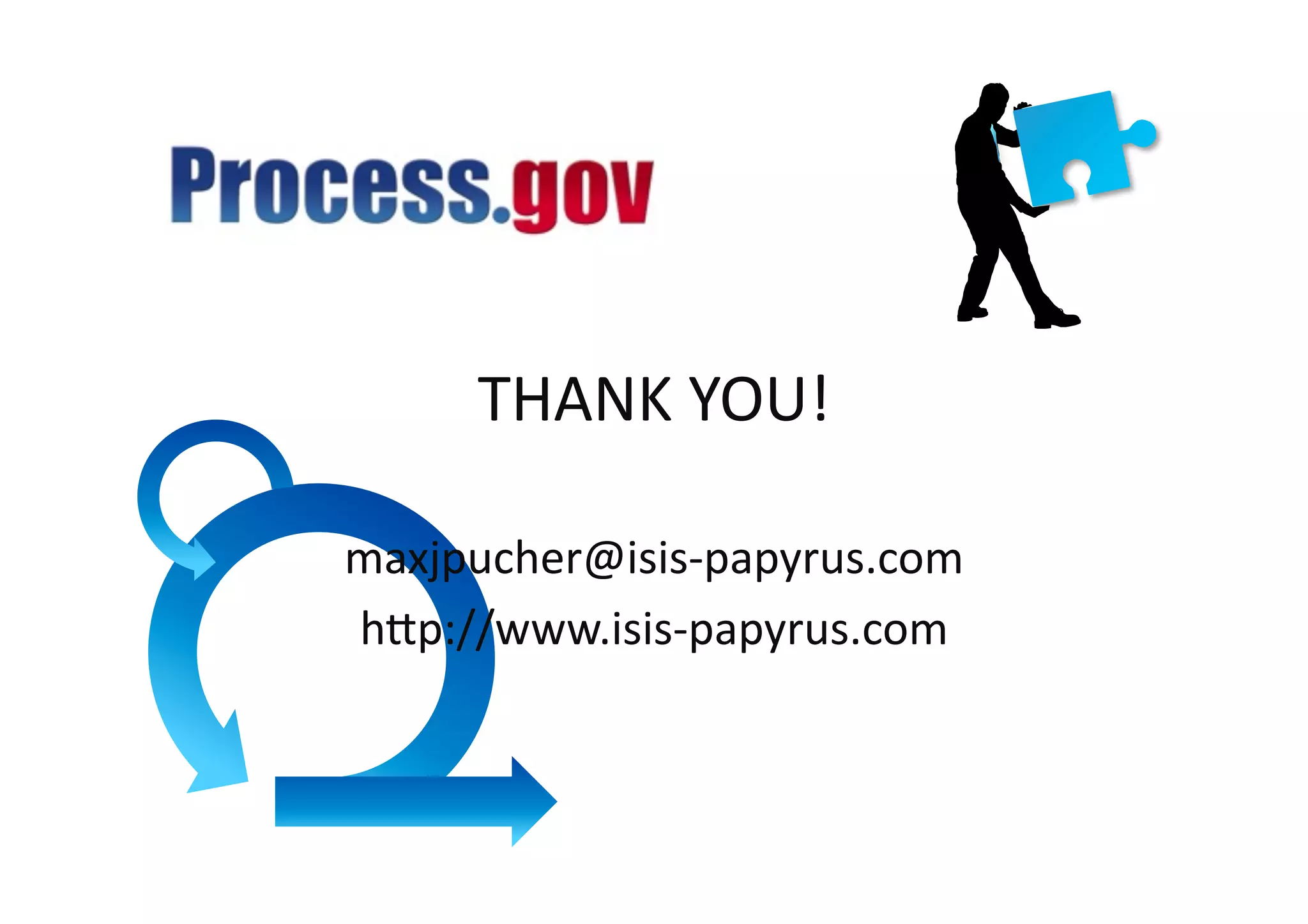 THANK	
  YOU!
                   	
  

maxjpucher@isis-­‐papyrus.com    	
  
hrp://www.isis-­‐papyrus.com	
  
 