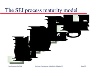 The SEI process maturity model 