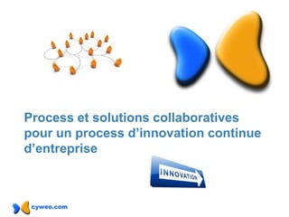Process et solutions collaboratives
pour un process d’innovation continue
d’entreprise
 