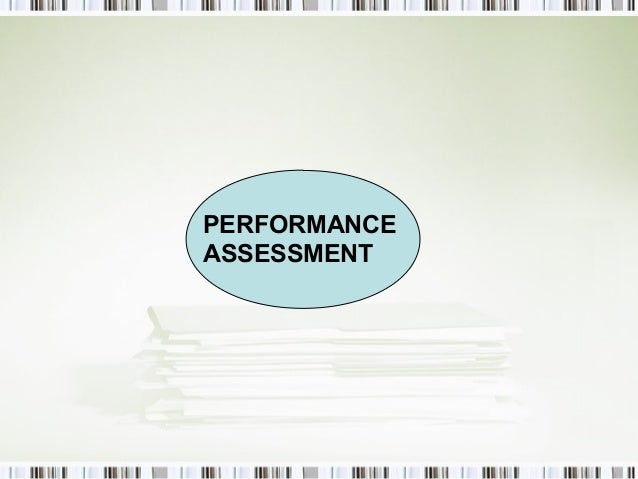 Process Oriented Performance Based Assessment