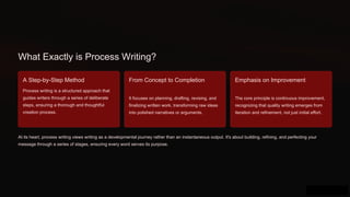 Mastering Process Writing: A Step-by-Step Guide to Effective ...