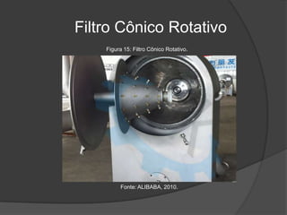 Filtro Cônico Rotativo
Figura 15: Filtro Cônico Rotativo.

Fonte: ALIBABA, 2010.

 