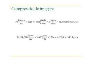 Compressão de imagens
 