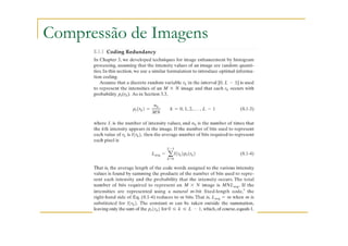 Compressão de Imagens
 