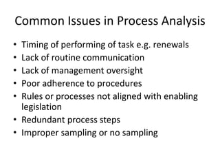 Process Concerns Process+analysis | PPTX