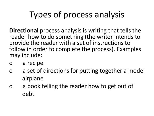 directional process analysis essay
