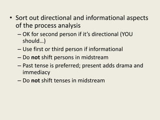 directional process analysis
