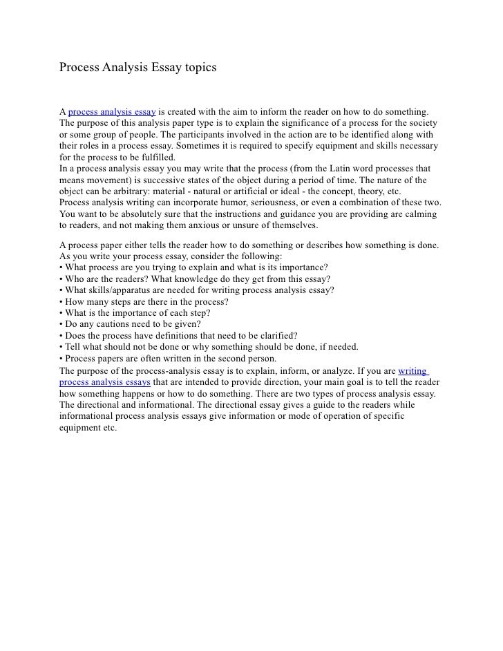 24+ Examples of Process Essays - PDF | Examples
