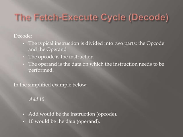 Process & Control Hardware plus fetch-execute cycle | PPTX
