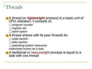 Process and CPU Scheduling.pptx it is about Operating system | PPTX