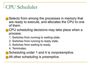 Process and CPU Scheduling.pptx it is about Operating system | PPTX