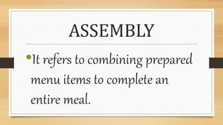 Process and delivery of prepared meals | PPTX