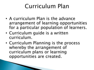 Process and steps of curriculum development | PPTX