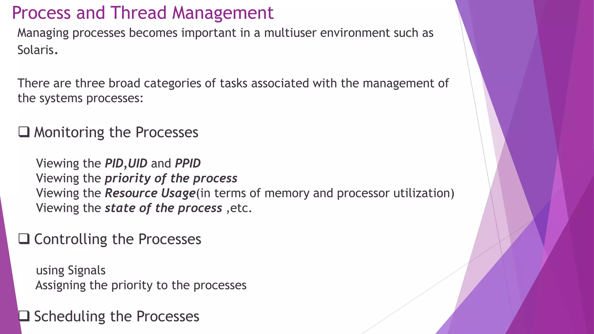 Process and Thread Management in Solaris Operating System.pptx ...