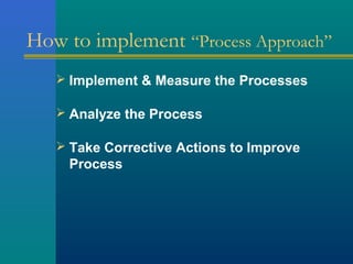 Process Approach Chapter Process approach | PPT