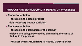 Producction Defect Process Slide Process Approach in Total Quality Management | PPTX