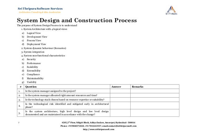 Process audit questionnaire