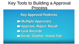 Key Tools to Building a Approval
Process