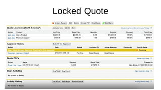 Locked Quote