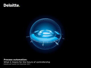 Process automation:
What it means for the future of controllership
Deloitte poll results from December 2017
 