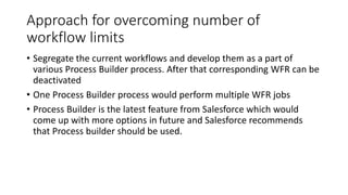 Salesforce Process builder Vs Workflows | PPTX