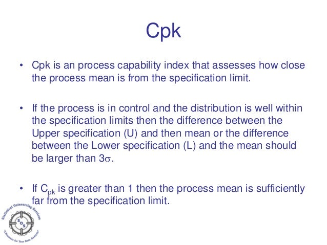 process capability index