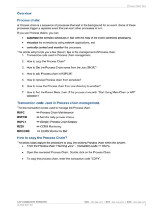 Process chain | PDF