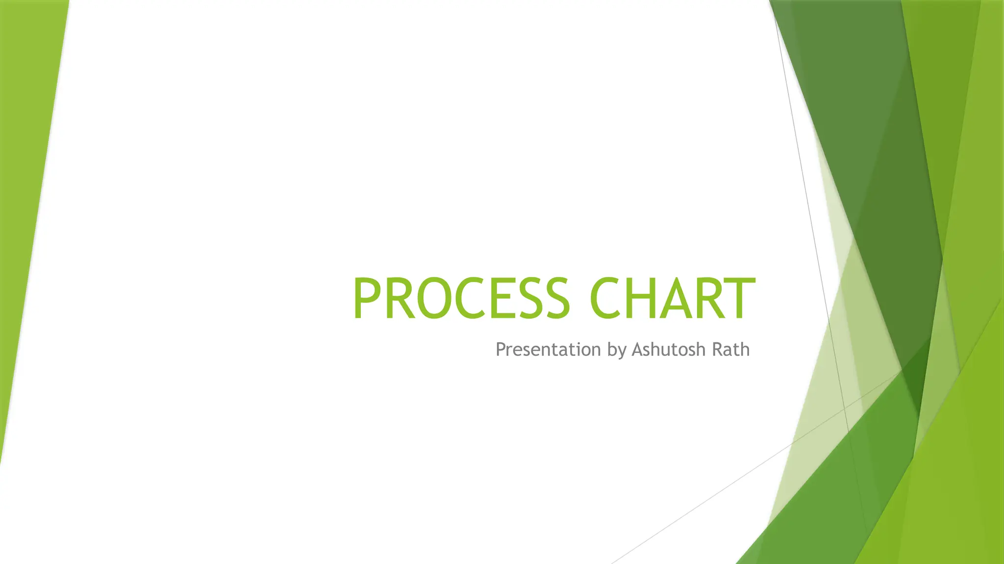 PROCESS CHART
Presentation by Ashutosh Rath
 