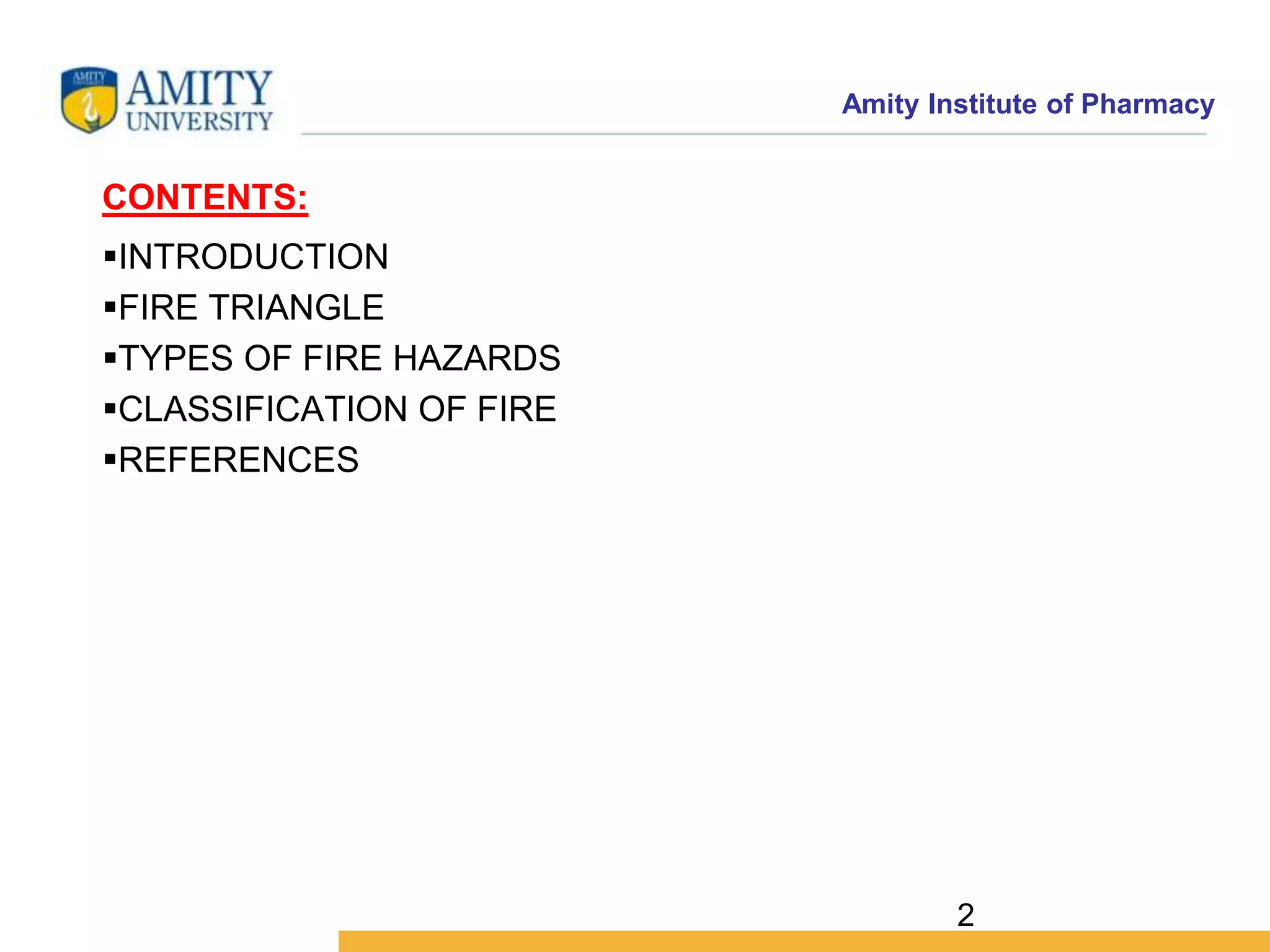 Process Chemistry Fire Hazards Presentation.pptx for M. Pharm ...