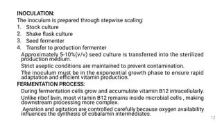 Industrial Production Processes of Vitamins B2 and B12 and Statins | PDF