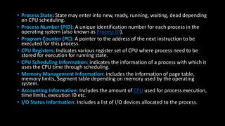 Process Register In Computer Process control block(PCB) | PPTX