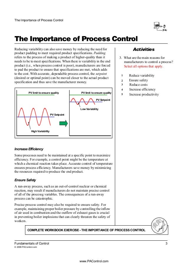 Process control fundamentals