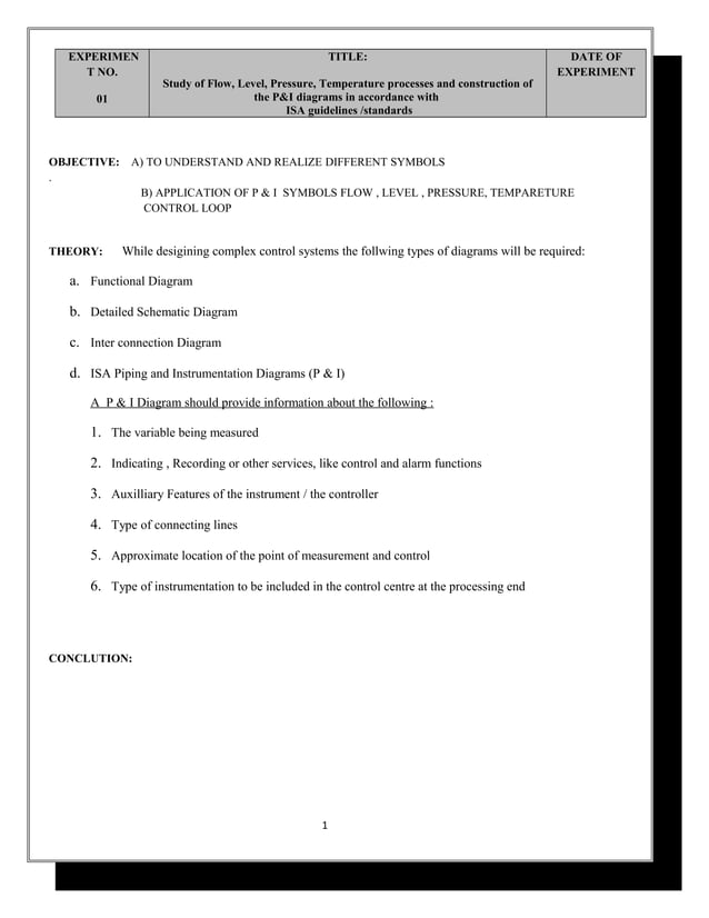 Process control lab manual PDF