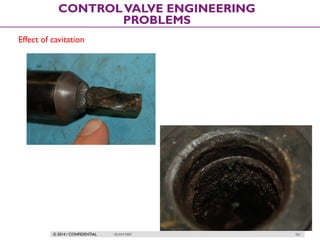 © 2014 / CONFIDENTIAL ISLAM DEIF 261
CONTROLVALVE ENGINEERING
PROBLEMS
Effect of cavitation
 