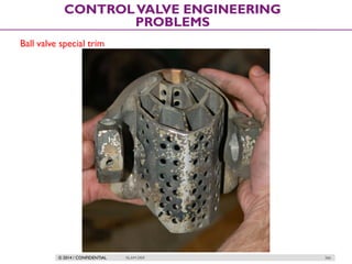© 2014 / CONFIDENTIAL ISLAM DEIF 266
CONTROLVALVE ENGINEERING
PROBLEMS
Ball valve special trim
 