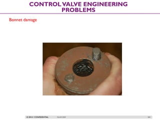 © 2014 / CONFIDENTIAL ISLAM DEIF 283
CONTROLVALVE ENGINEERING
PROBLEMS
Bonnet damage
 