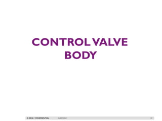 © 2014 / CONFIDENTIAL
CONTROLVALVE
BODY
ISLAM DEIF 37
 