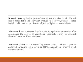 Process Costing (1).pdf for 5th sem notes with equilent problems pdf | PDF