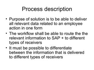 Process description