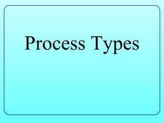 Process Types
 