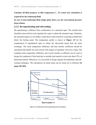 Condensation Process Example Process design of heat exchanger | PDF