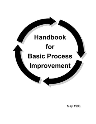 Handbook
     for
Basic Process
Improvement




           May 1996