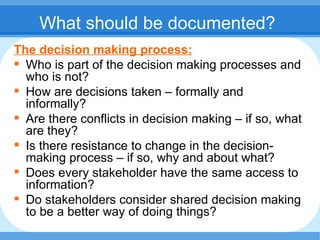 Process Documentation in Agricultural Development Projects | PPS