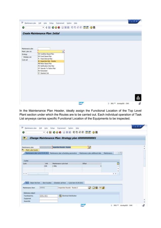 SAP PM Inspection Rounds & Operation Account Assignment PDF