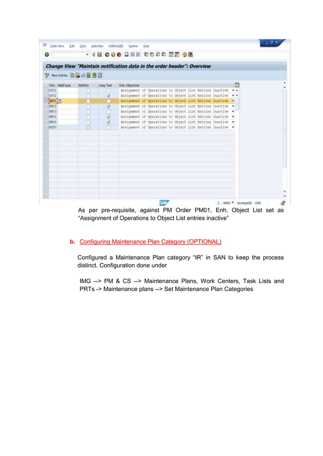 sap operation account assignment not allowed for this order