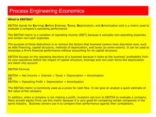 Process engineering economics i industrial engineering management | PDF
