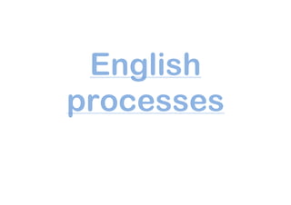 English
processes
 
