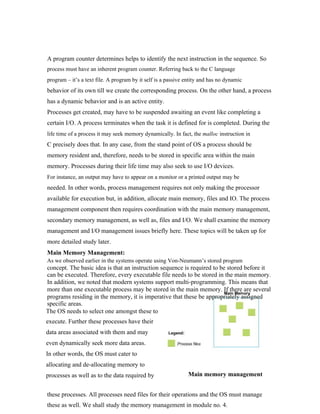 computer notes - Processes and process management | PDF
