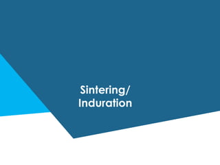 Sintering/
Induration
 